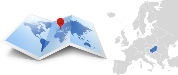 Map - Hungary - Europe